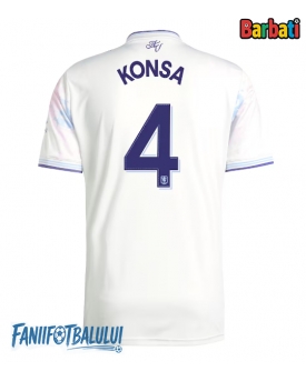 Aston Villa Ezri Konsa #4 Tricou Fotbal Replică 2025-26 Barbati Treilea